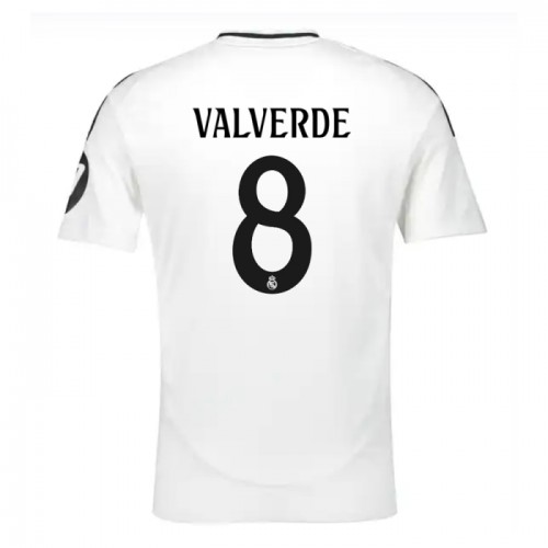 Camisola do Real Madrid Valverde 8 Equipamento Principal 2024-25 Camisola do Real Madrid Valverde 8 Equipamento Principal 2024-25